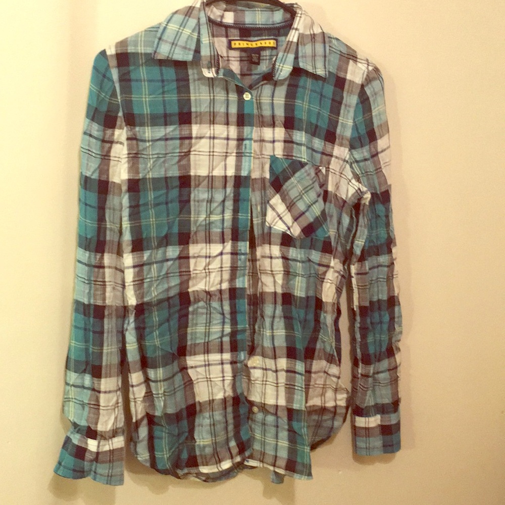 polo long sleeve blue stripe